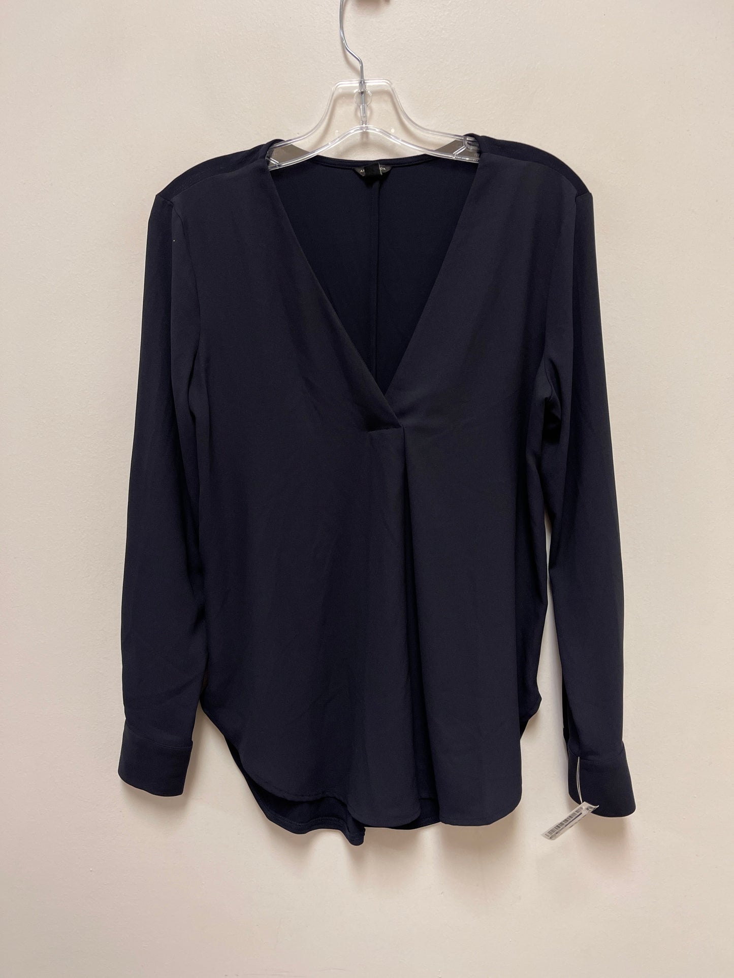 Top Long Sleeve By Ann Taylor In Navy, Size: Xs