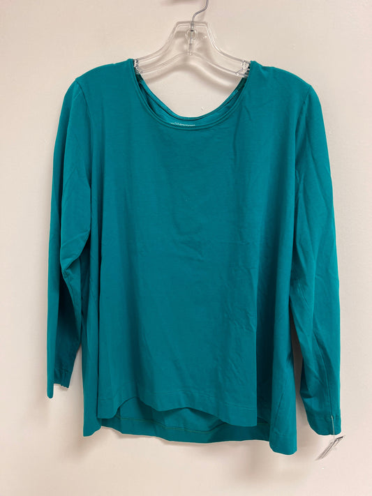 Top Long Sleeve By Chicos In Teal, Size: Xl