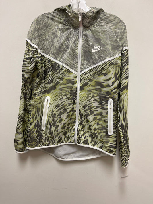 Athletic Jacket By Nike Apparel In Green, Size: M