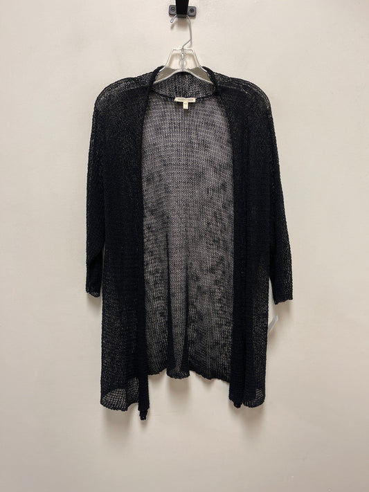 Sweater Cardigan By Eileen Fisher In Black, Size: Xl