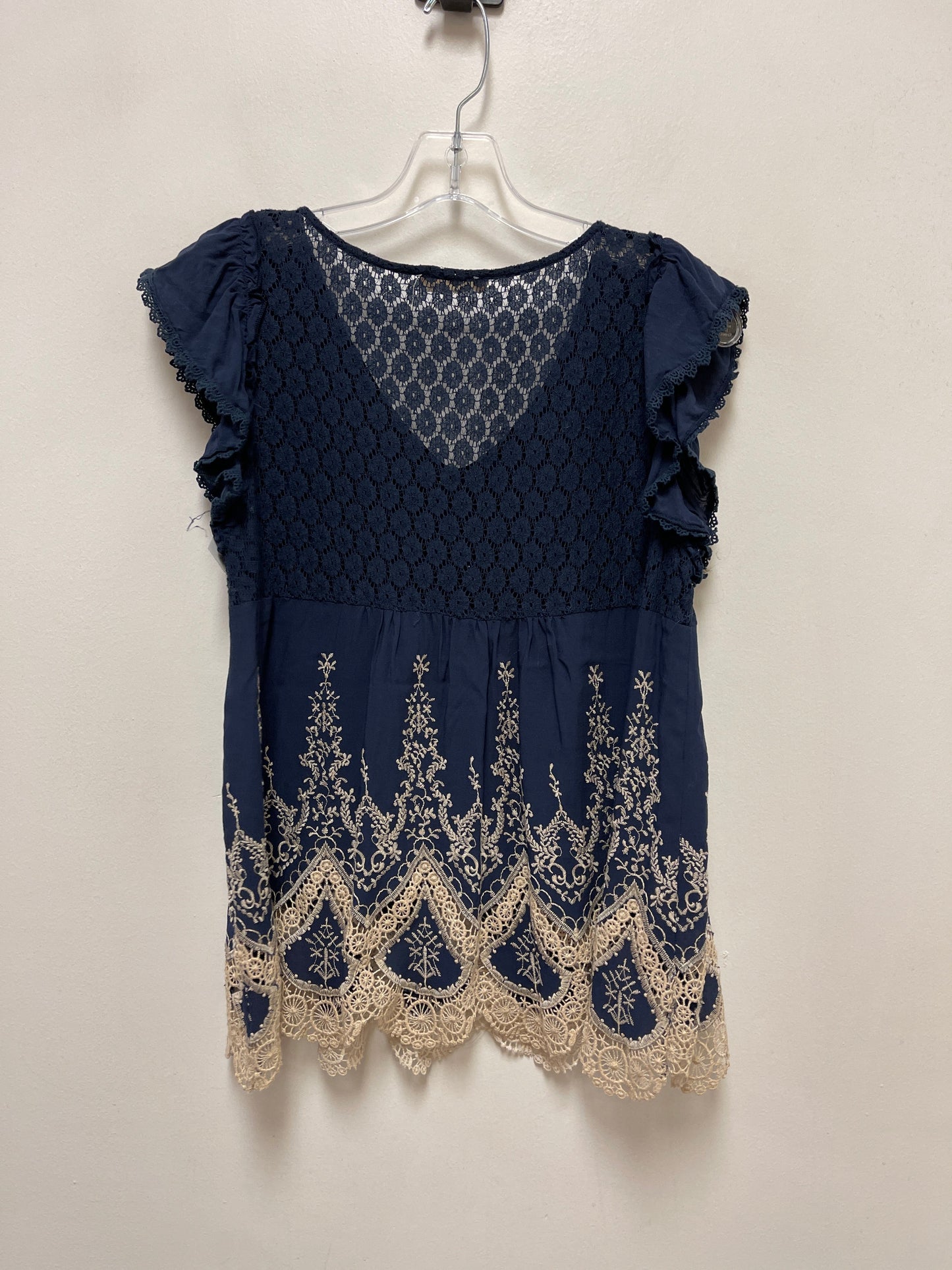 Top Short Sleeve By Altard State In Blue, Size: L