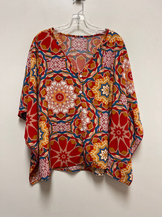 Top Short Sleeve By Clothes Mentor In Orange, Size: 2x