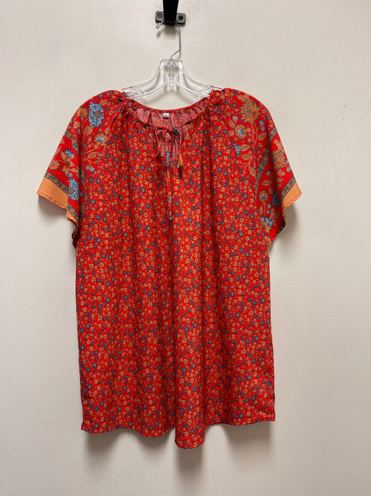 Top Short Sleeve By Clothes Mentor In Orange, Size: 2x