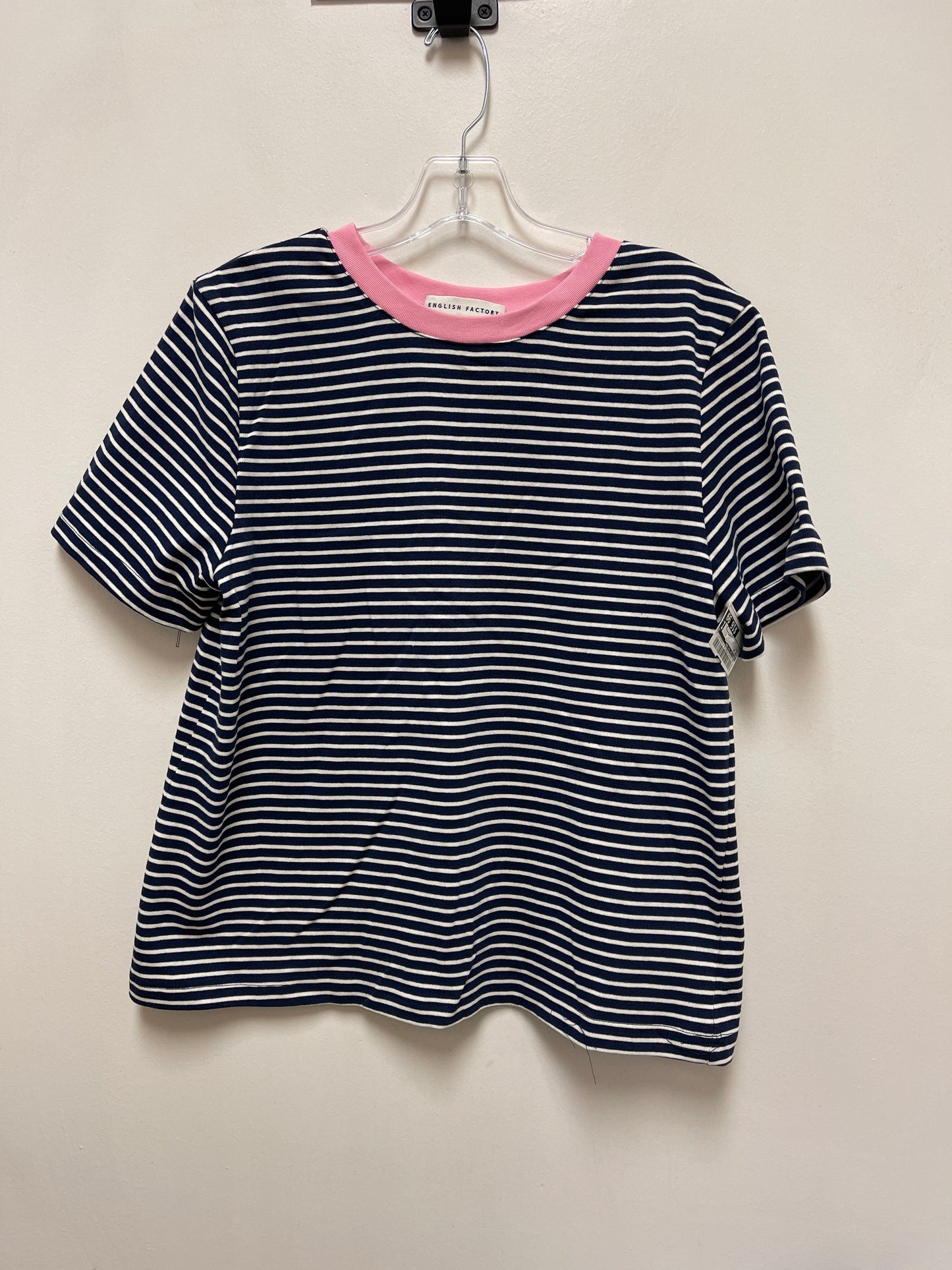 Top Short Sleeve By English Factory In Navy, Size: L