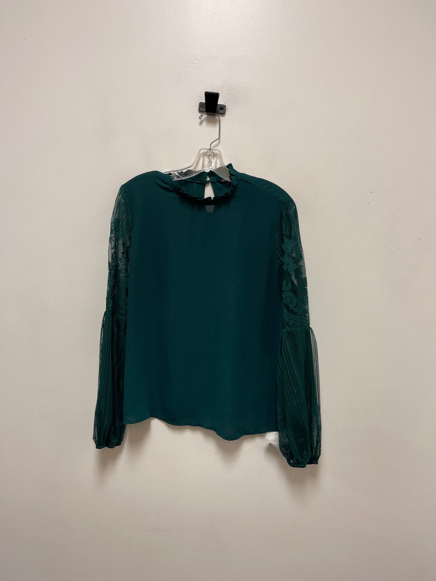 Top Long Sleeve By Shein In Green, Size: L