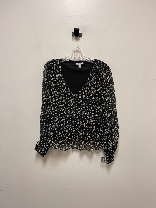 Top Long Sleeve By Nine West In Black, Size: M