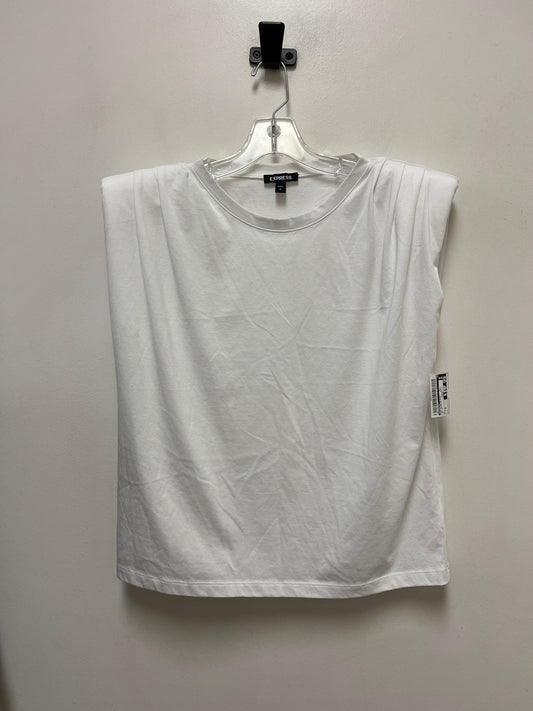 Top Sleeveless By Express In White, Size: M