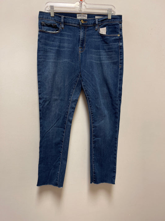 Jeans Designer By Frame In Blue Denim, Size: 8