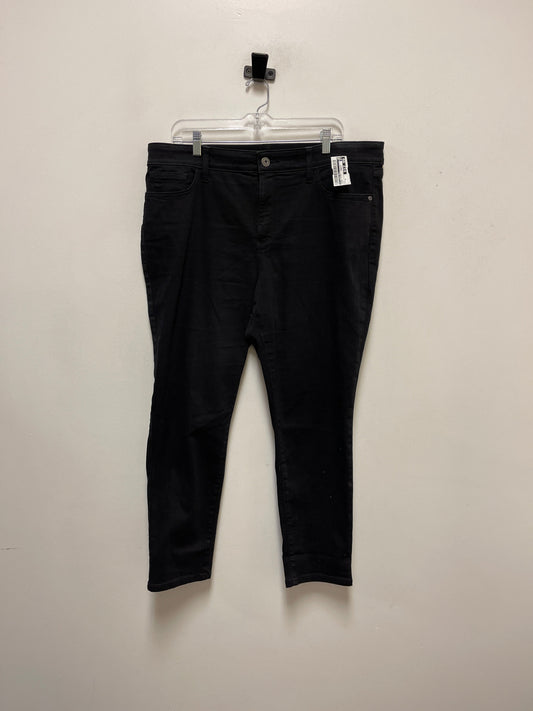 Jeans Skinny By St Johns Bay In Black, Size: 18