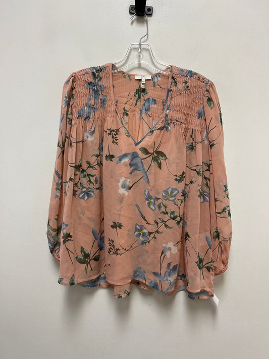 Top Long Sleeve By Joie In Pink, Size: Xxs