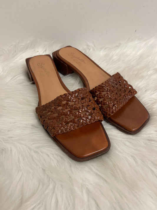 Sandals Heels Block By Seychelles In Brown, Size: 7.5