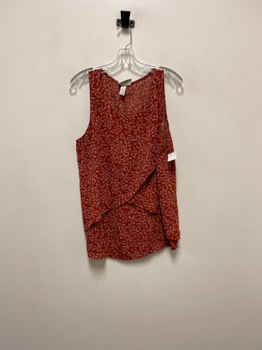 Top Sleeveless By Ava & Viv In Red, Size: Xl