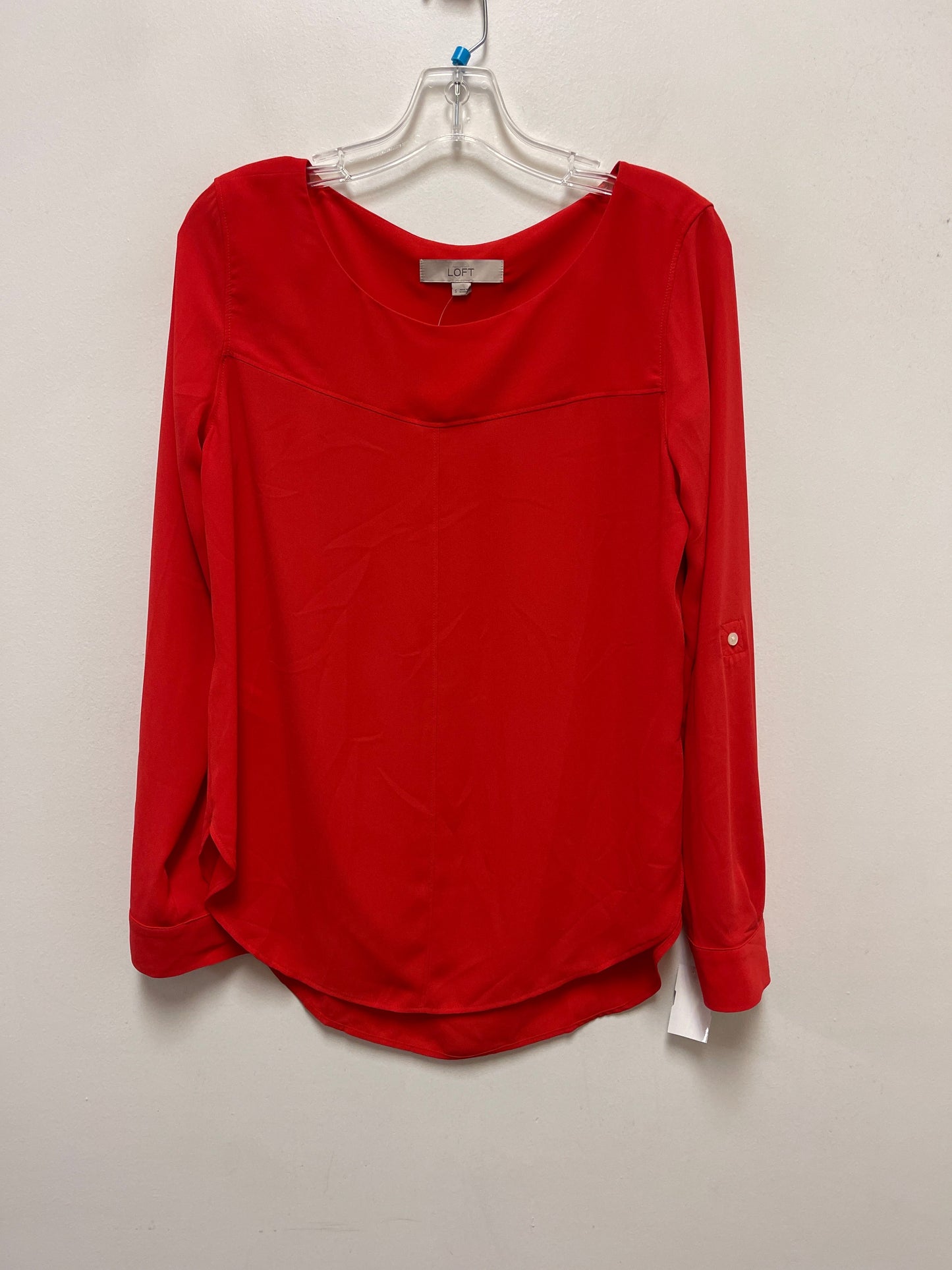 Top Long Sleeve By Loft In Orange, Size: S