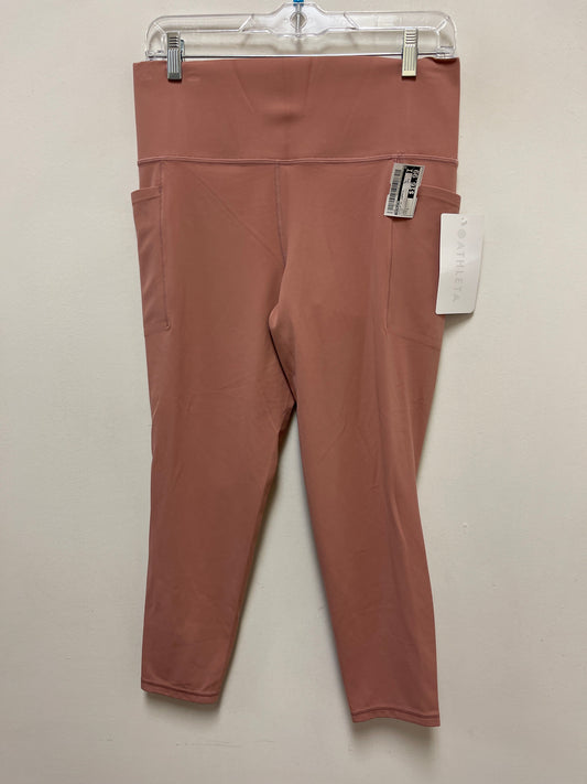 Athletic Capris By Athleta In Pink, Size: L