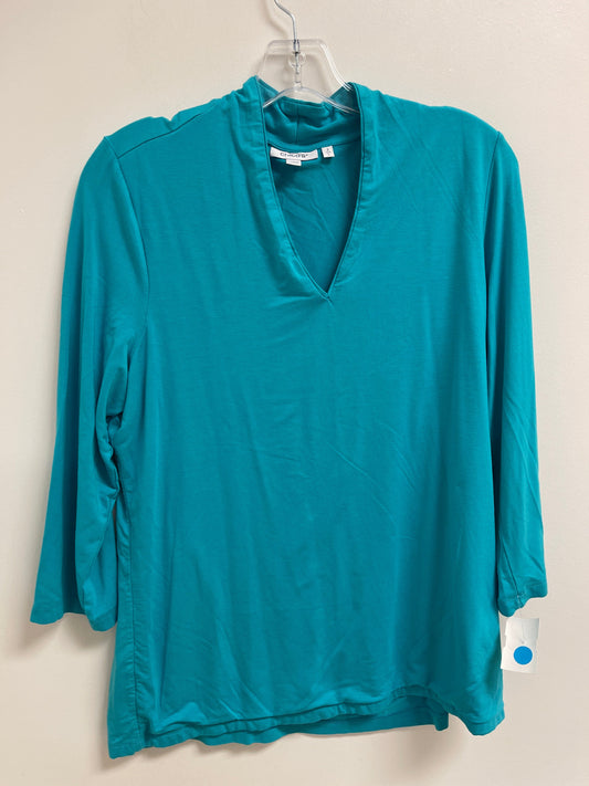 Top Long Sleeve By Chicos In Blue, Size: L