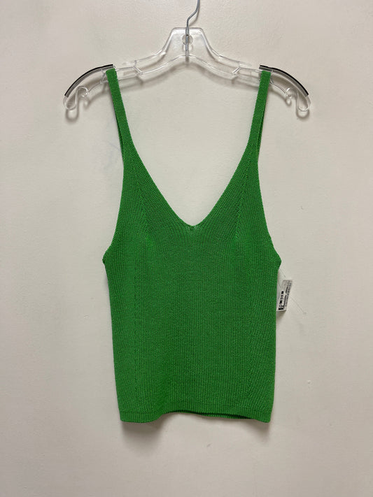 Top Sleeveless By Maeve In Green, Size: M