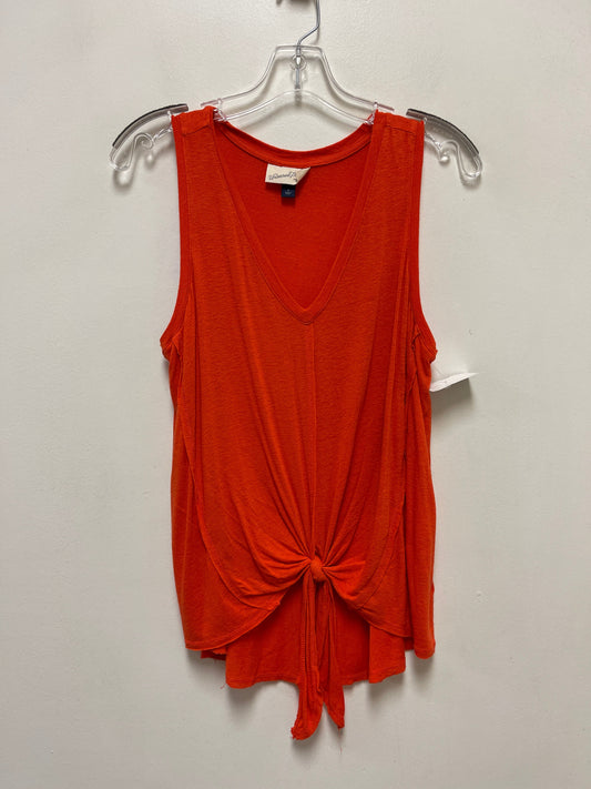 Top Sleeveless By Universal Thread In Orange, Size: S