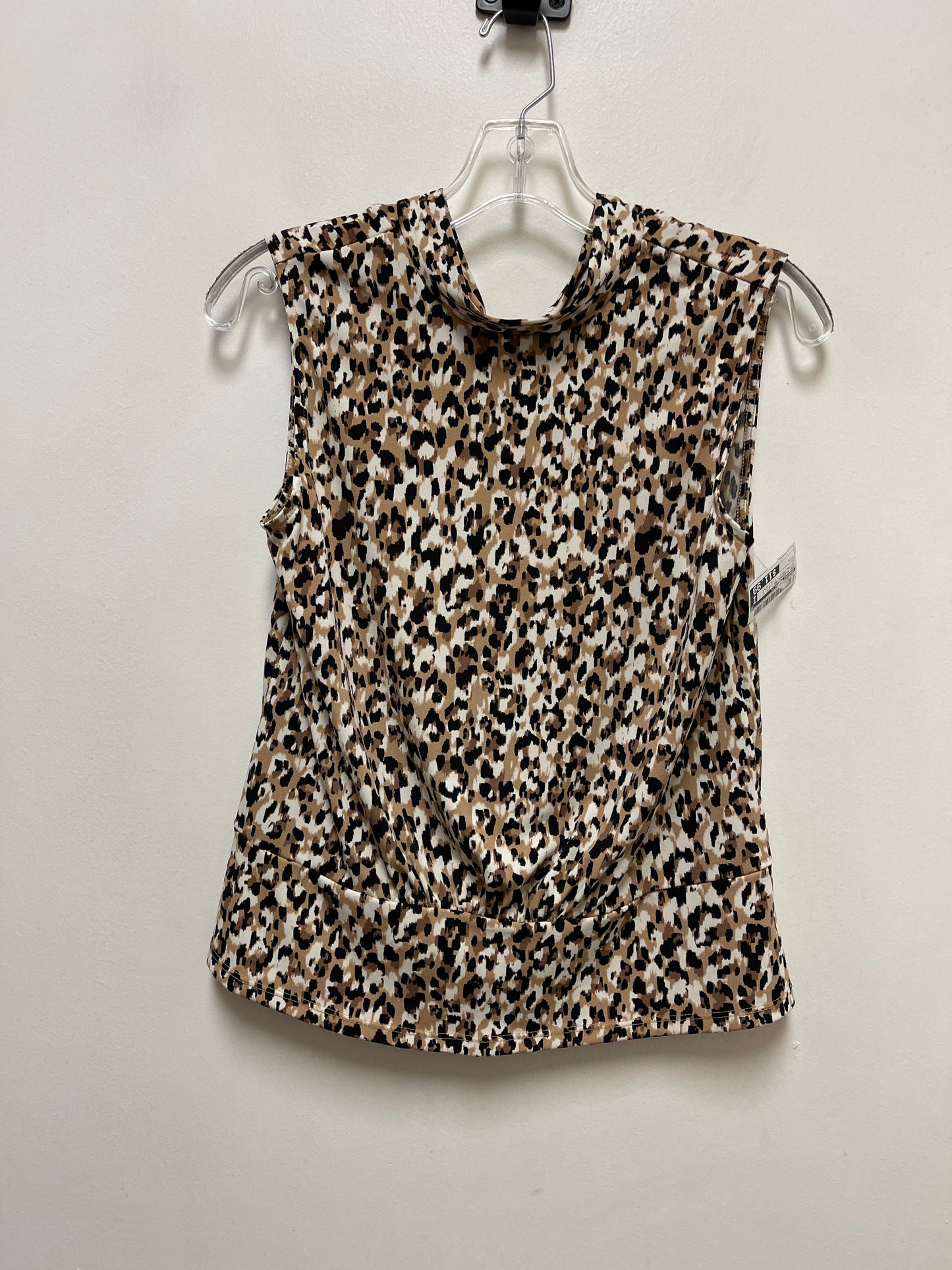 Top Sleeveless By Banana Republic In Animal Print, Size: S