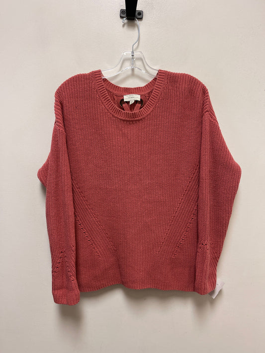 Sweater By Lucky Brand In Pink, Size: M