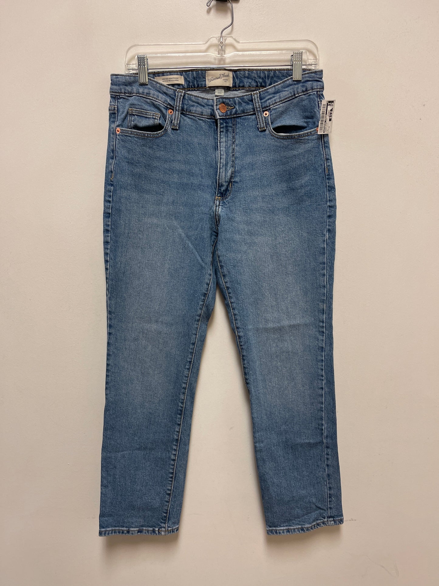 Jeans Straight By Universal Thread In Blue Denim, Size: 10