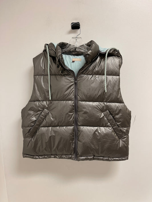 Vest Puffer & Quilted By Pilcro In Silver, Size: L