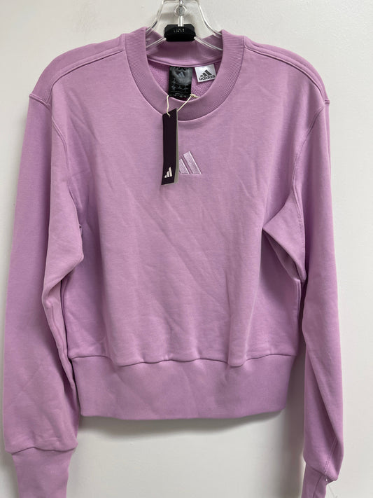 Athletic Sweatshirt Crewneck By Adidas In Purple, Size: S