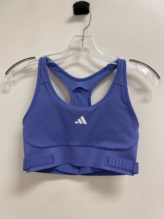 Athletic Bra By Adidas In Blue, Size: S