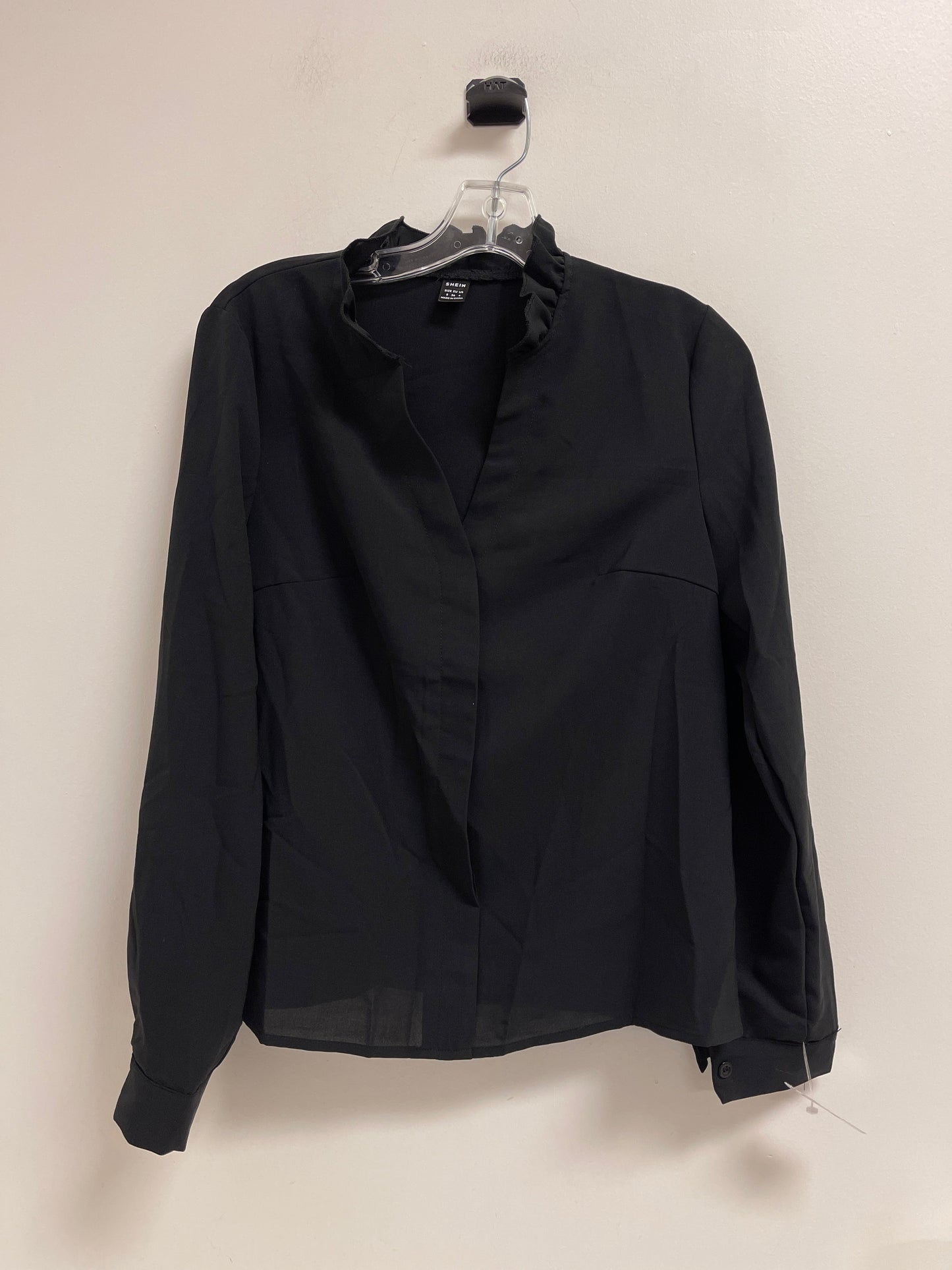 Top Long Sleeve By Shein In Black, Size: S