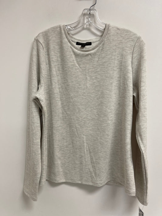 Top Long Sleeve By Banana Republic In Cream, Size: L