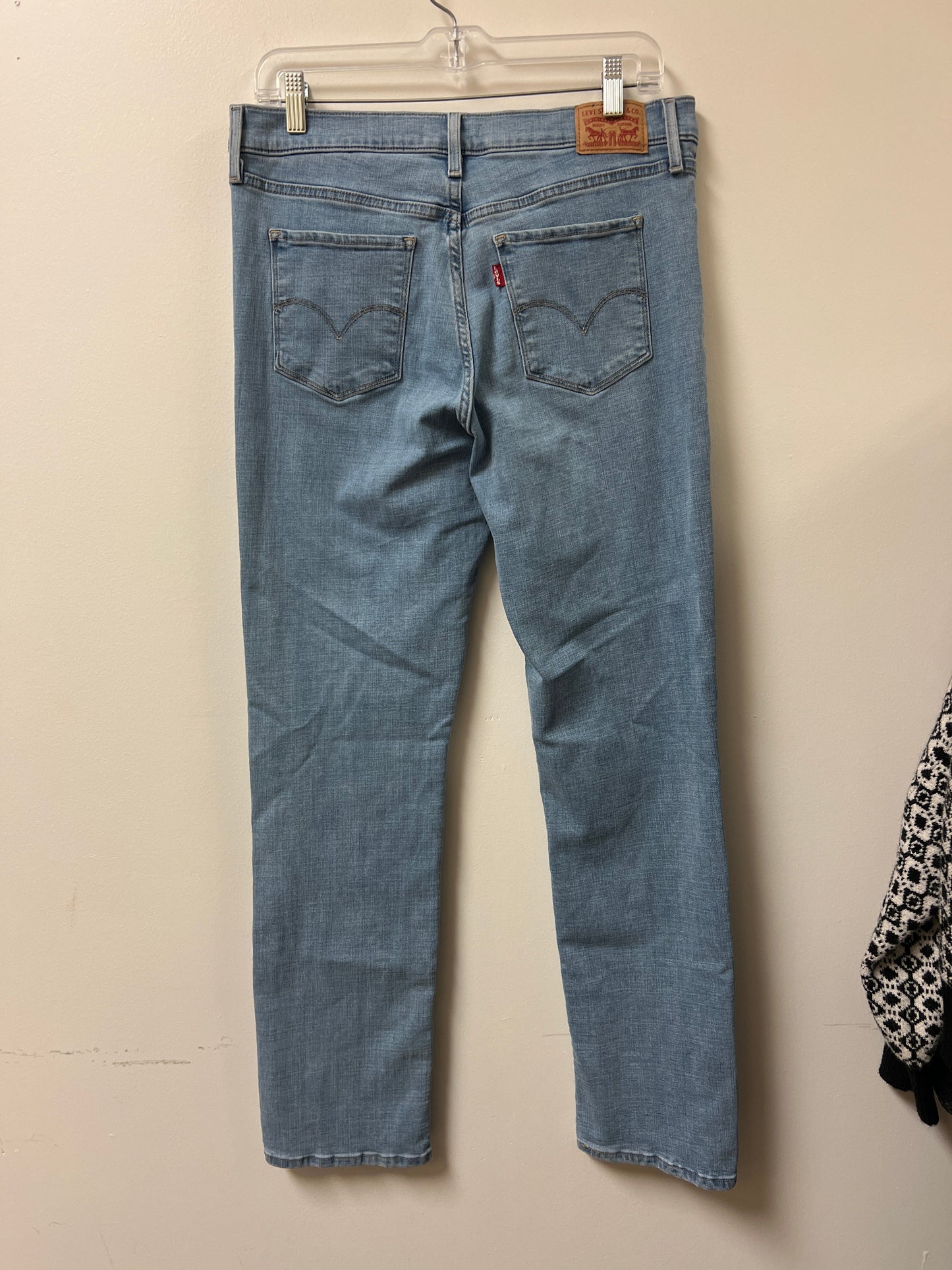 Jeans Straight By Levis In Blue Denim, Size: 12