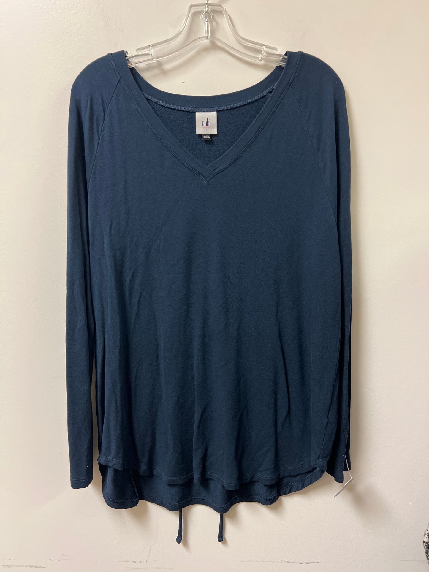 Top Long Sleeve By Cabi In Navy, Size: L