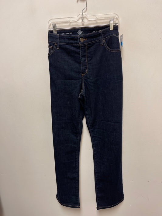 Jeans Straight By St Johns Bay In Blue Denim, Size: 16