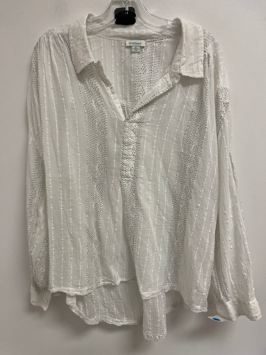 Top Long Sleeve By Sundance In White, Size: Xl