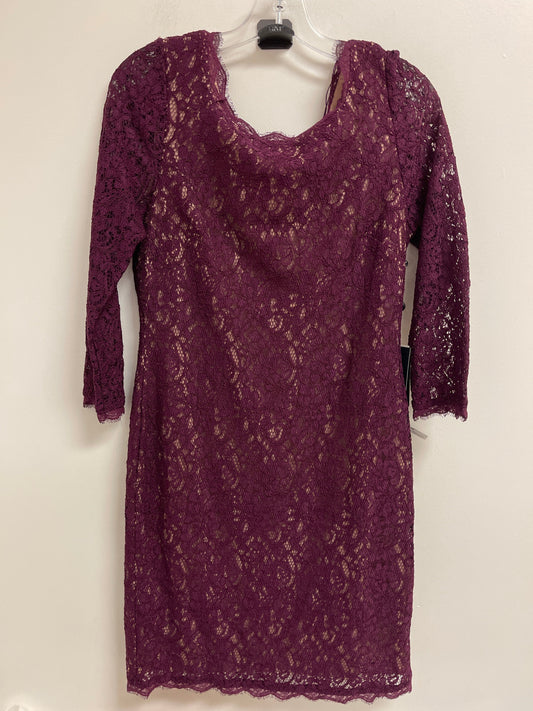 Dress Party Short By Adrianna Papell In Purple, Size: L