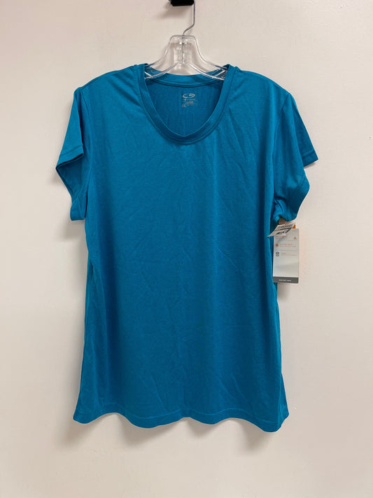 Athletic Top Short Sleeve By Champion In Blue, Size: 2x