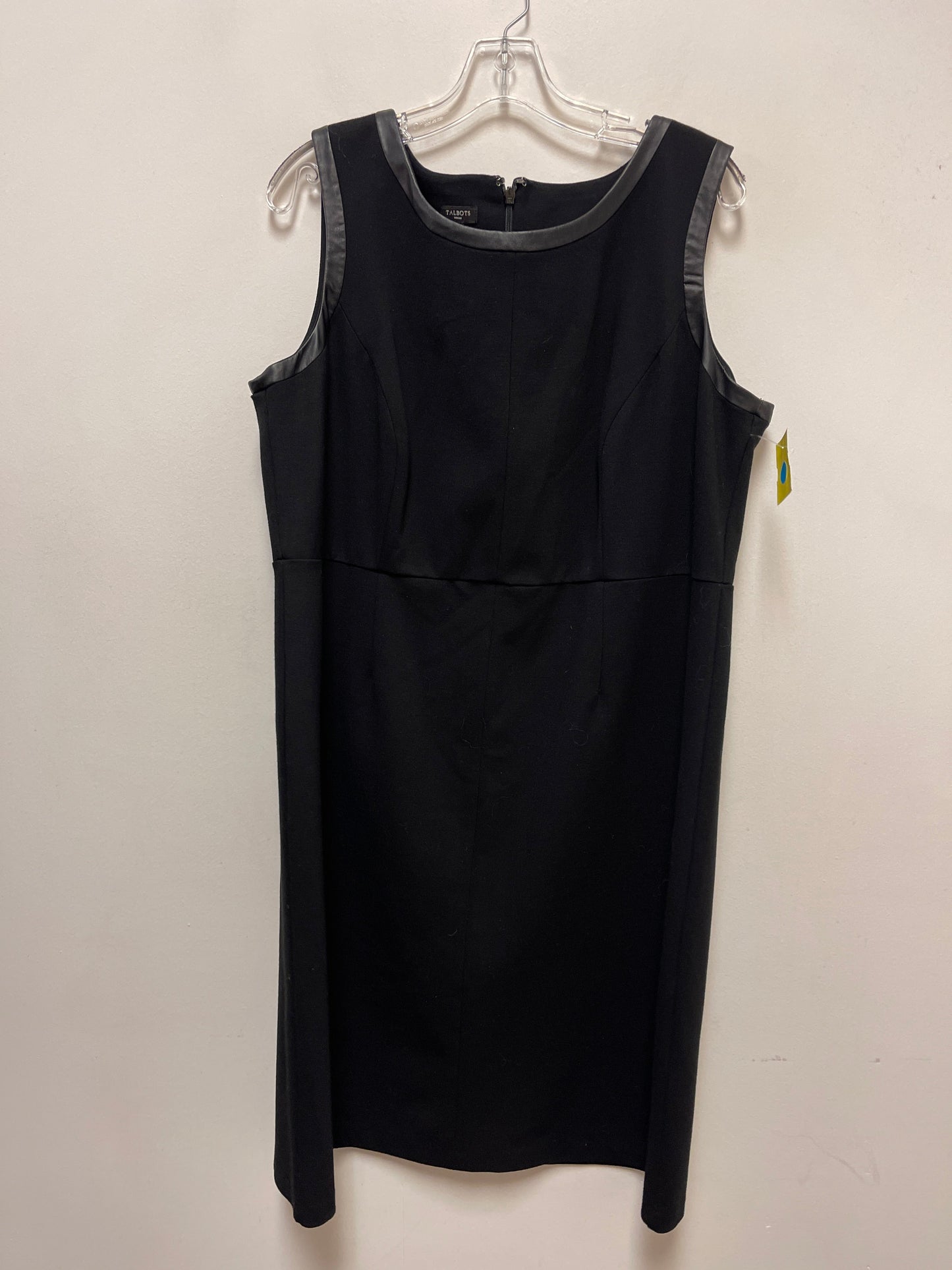 Dress Casual Midi By Talbots In Black, Size: 1x