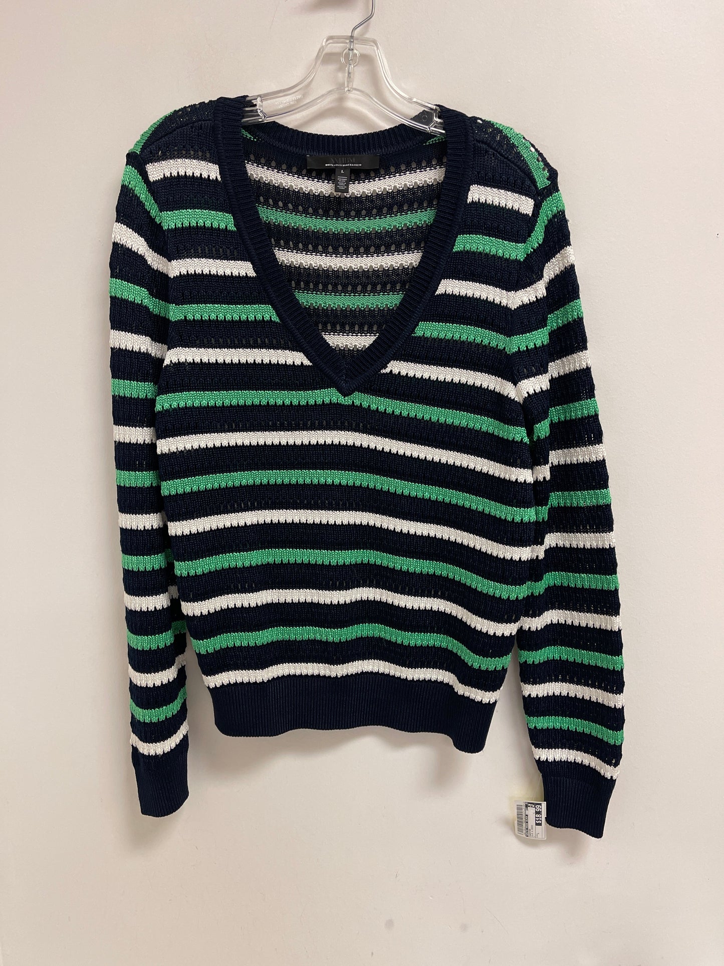 Sweater By White House Black Market In Blue & Green, Size: L