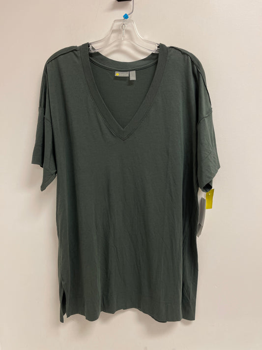 Athletic Top Short Sleeve By Zella In Green, Size: L