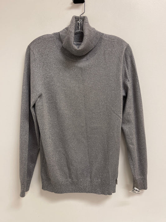 Sweater By Calvin Klein In Silver, Size: L