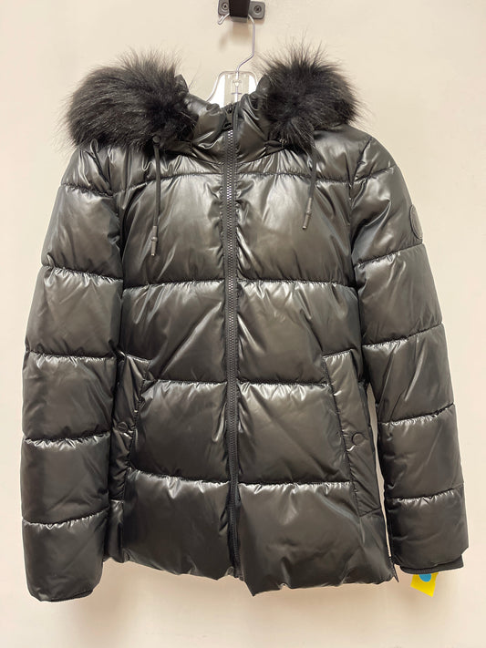 Coat Puffer & Quilted By Dkny In Black, Size: Xs