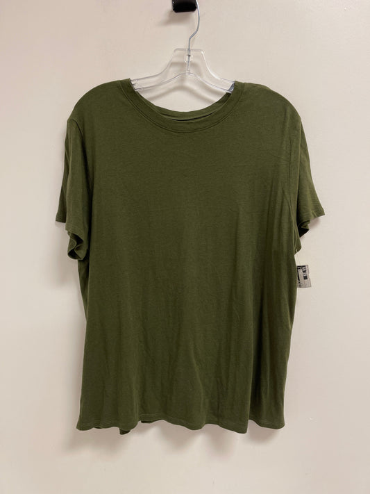 Top Short Sleeve By A New Day In Green, Size: L