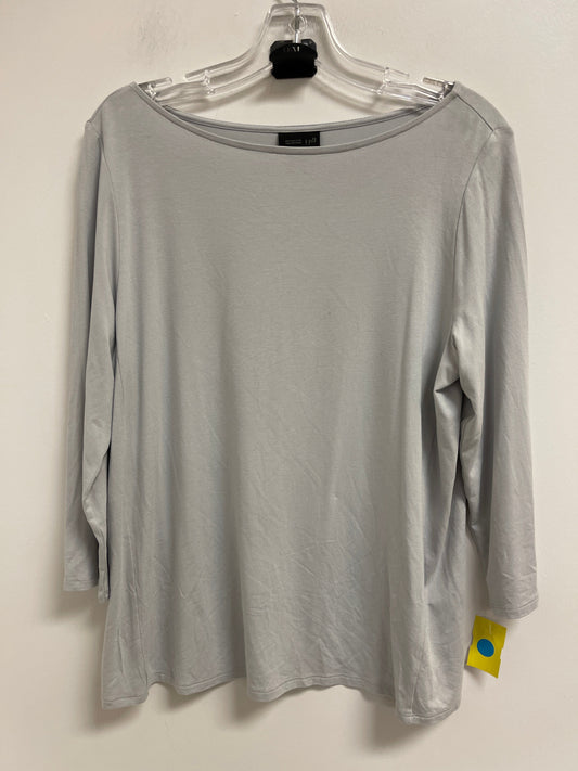 Top Long Sleeve By J. Jill In Grey, Size: M