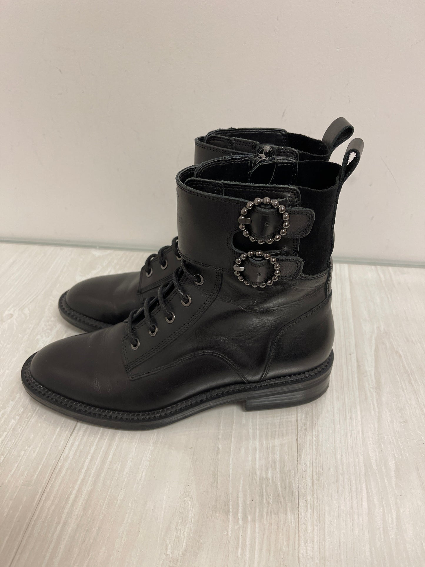 Boots Combat By Zara In Black, Size: 5.5