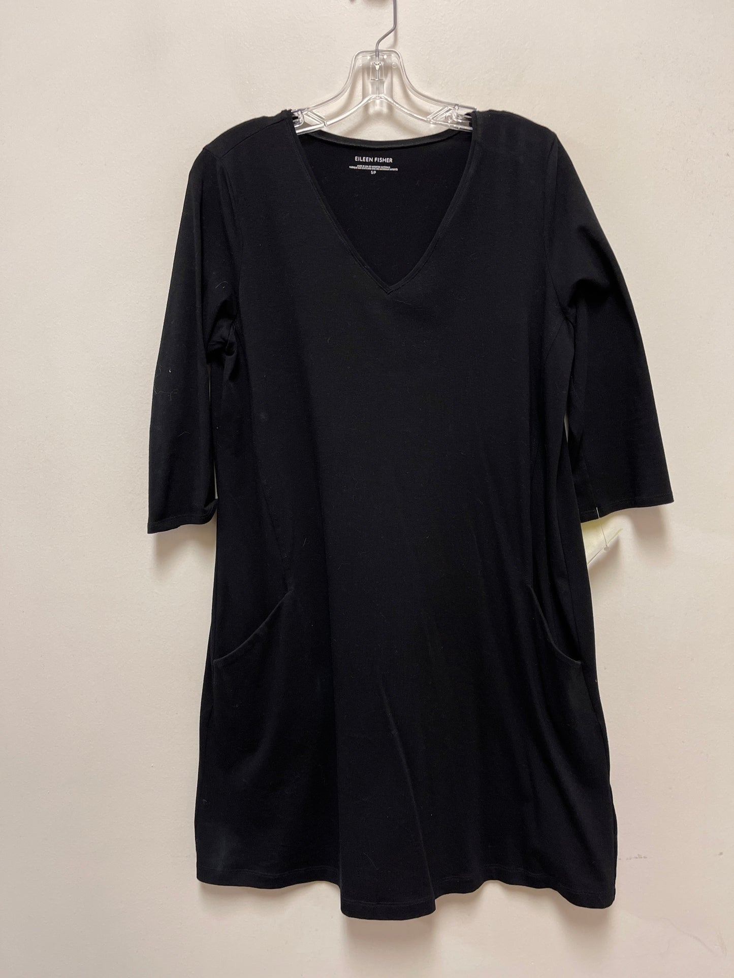 Dress Casual Short By Eileen Fisher In Black, Size: S