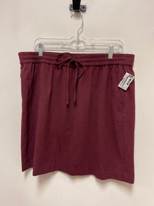 Skirt Mini & Short By Loft In Red, Size: L