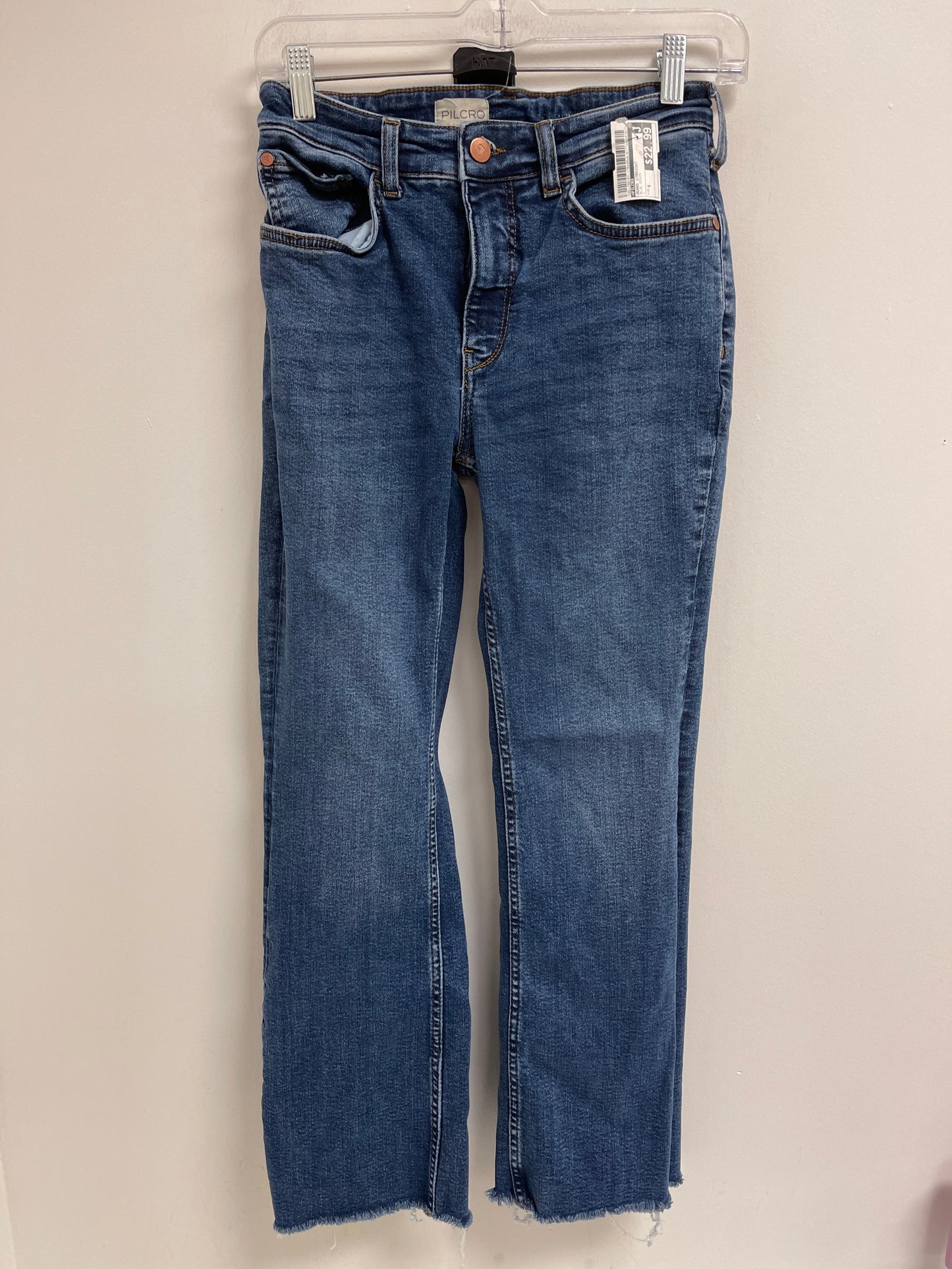 Jeans Straight By Pilcro In Blue Denim, Size: 4