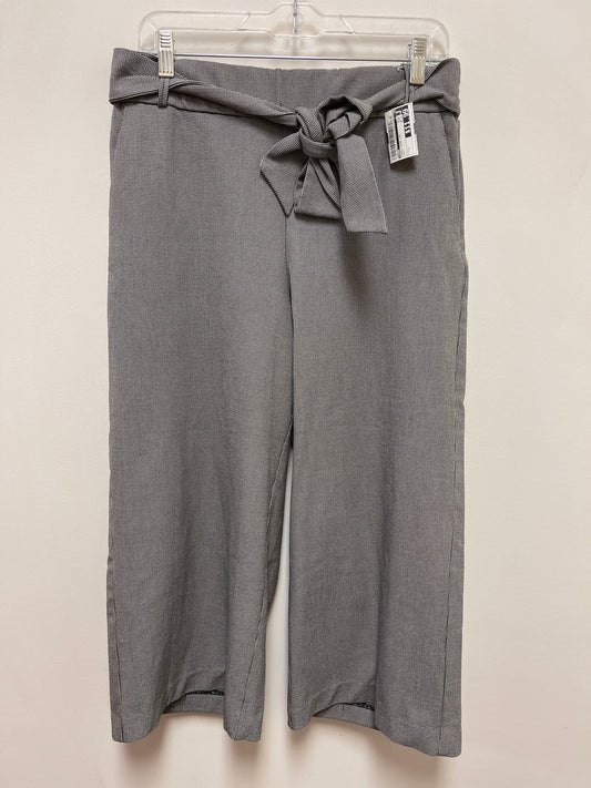 Pants Wide Leg By Zara In Grey, Size: L