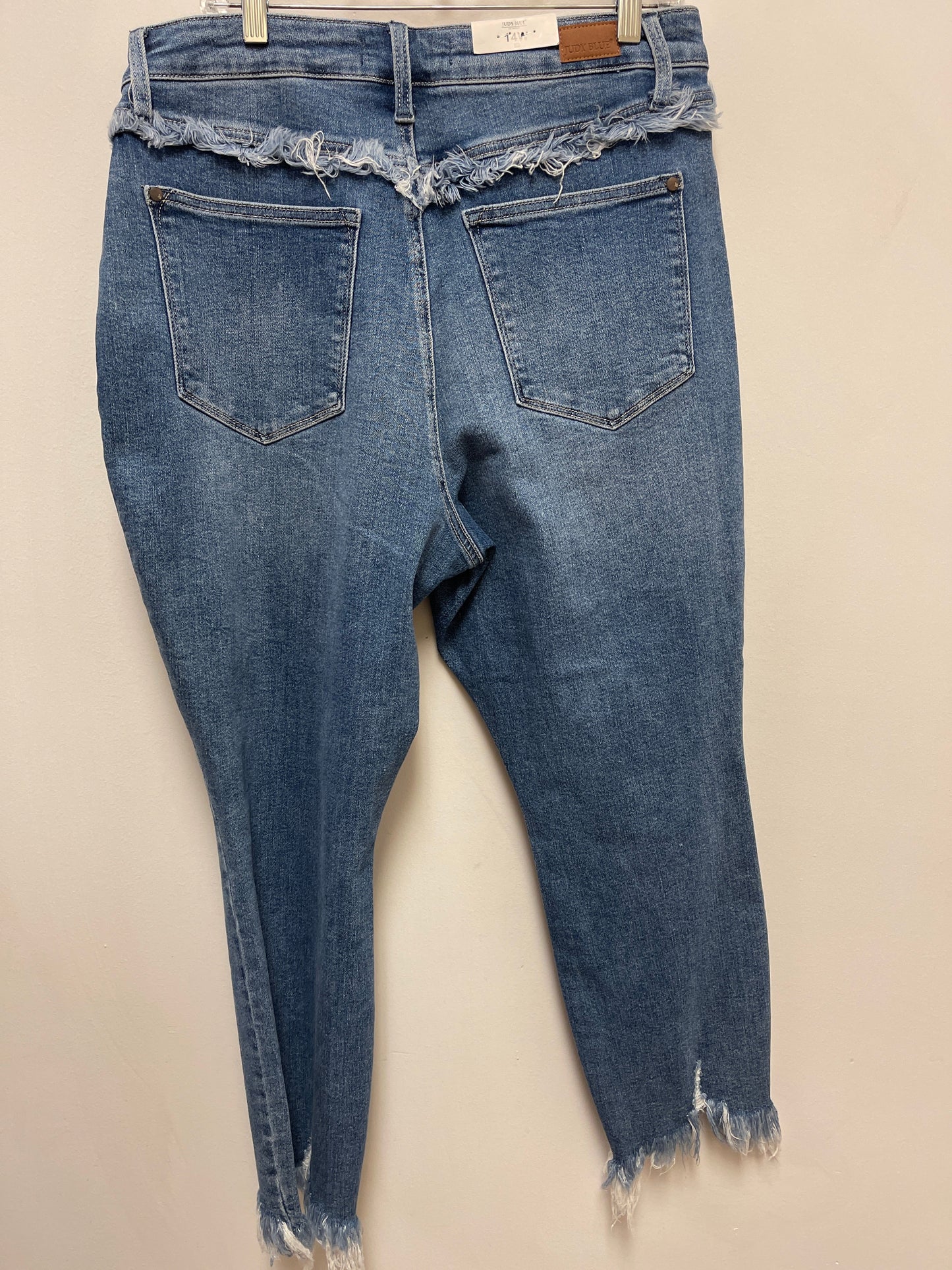 Jeans Straight By Judy Blue In Blue Denim, Size: 14