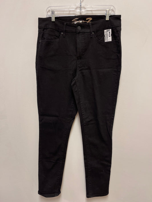 Jeans Skinny By Seven 7 In Black, Size: 12