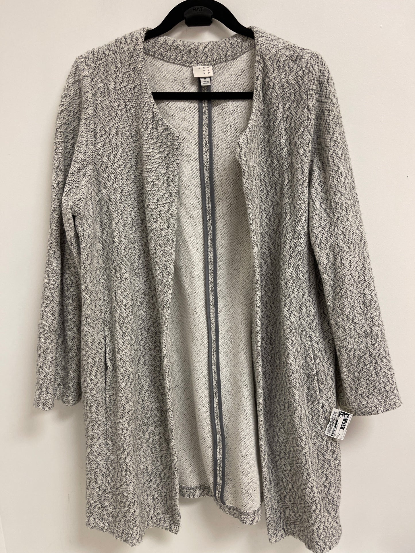 Sweater Cardigan By A New Day In Grey, Size: M